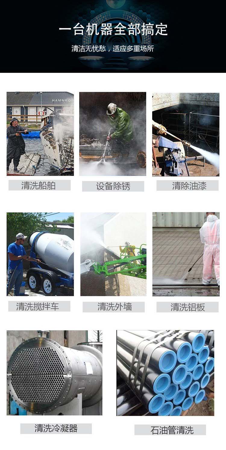 郑州广源高压水枪清洗机应用领域