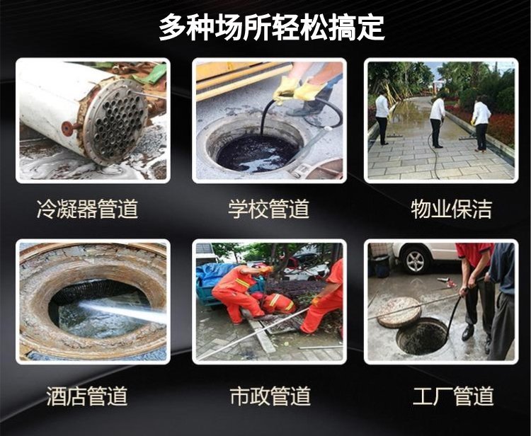 管道高压水疏通清洗机用途