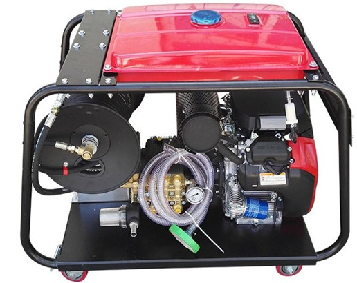 小型高压住宅油污管道清洗机